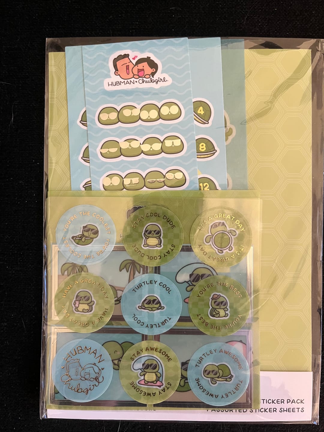 Customer photo review of Turtley Awesome Variety Sticker Pack
