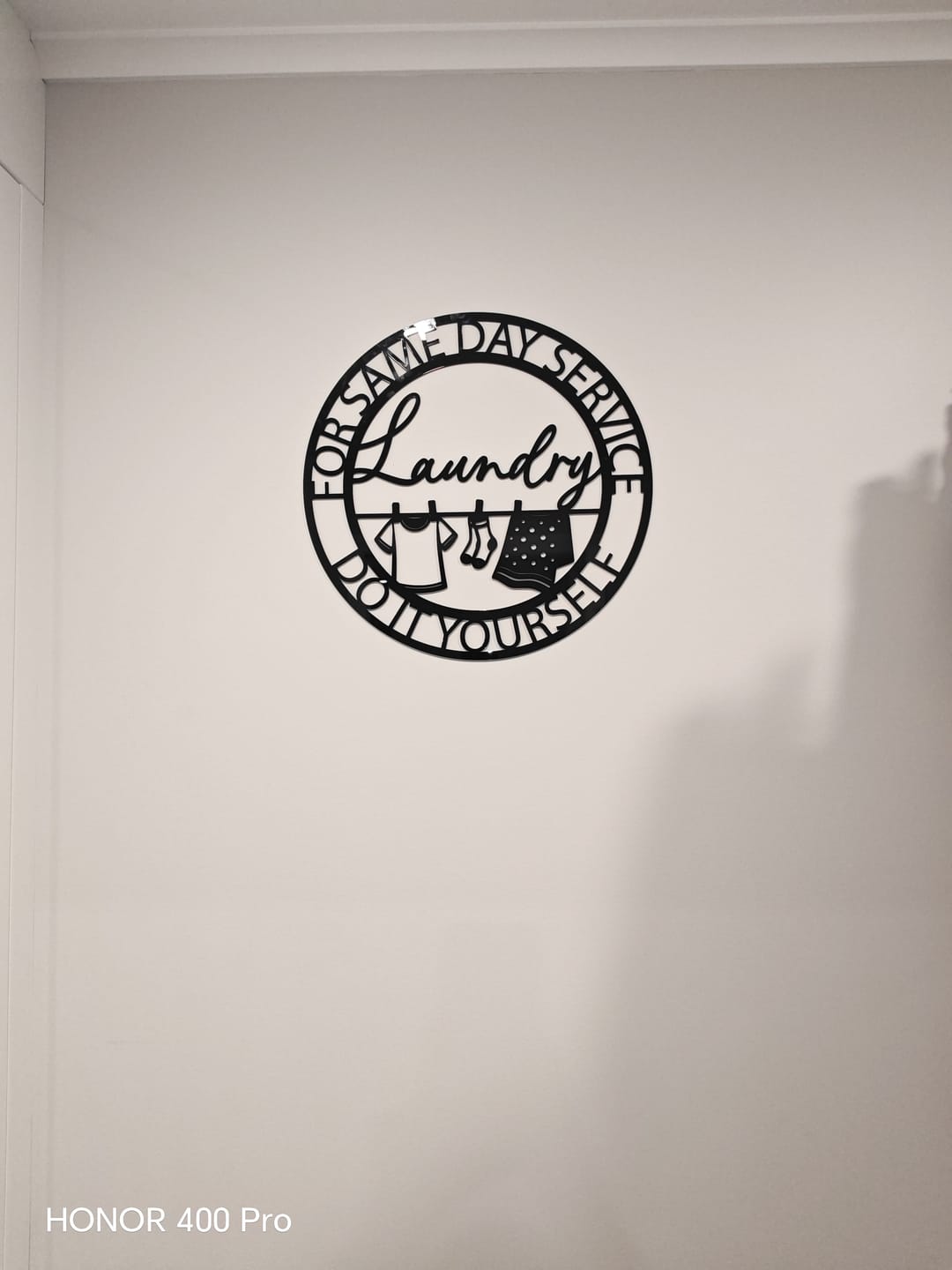 Customer photo review of Laundry Room Wall Art
