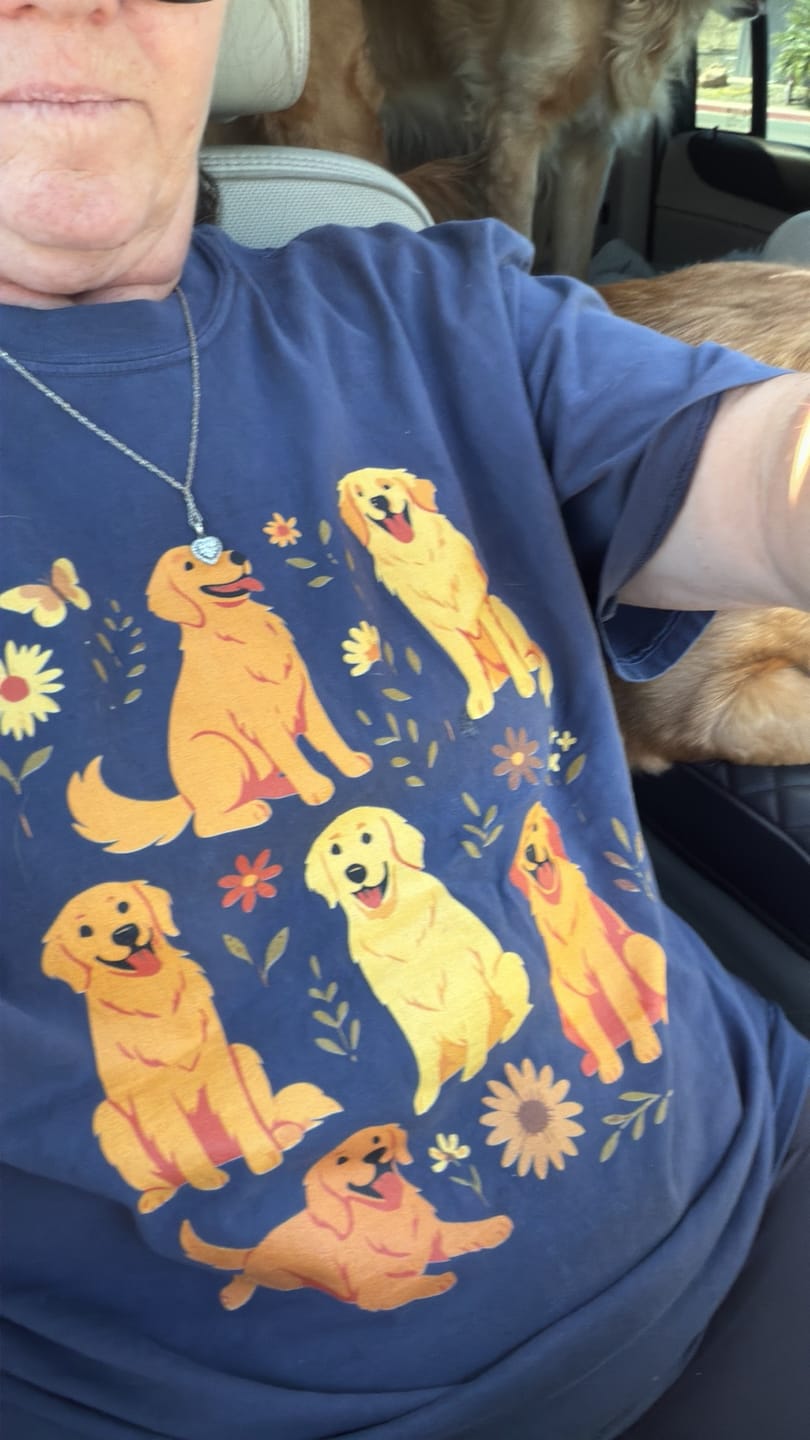 Customer photo review of Golden Retriever K9 Core T-Shirt