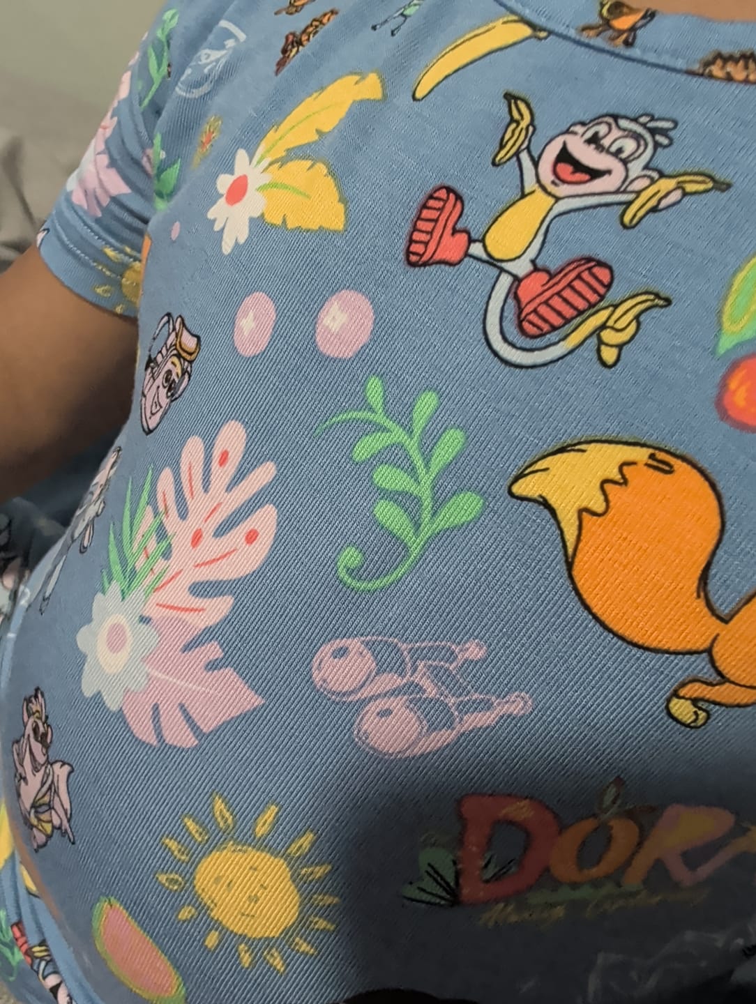 Customer photo review of Dora: Fiesta Fun Bamboo Kids Pajama Short Set