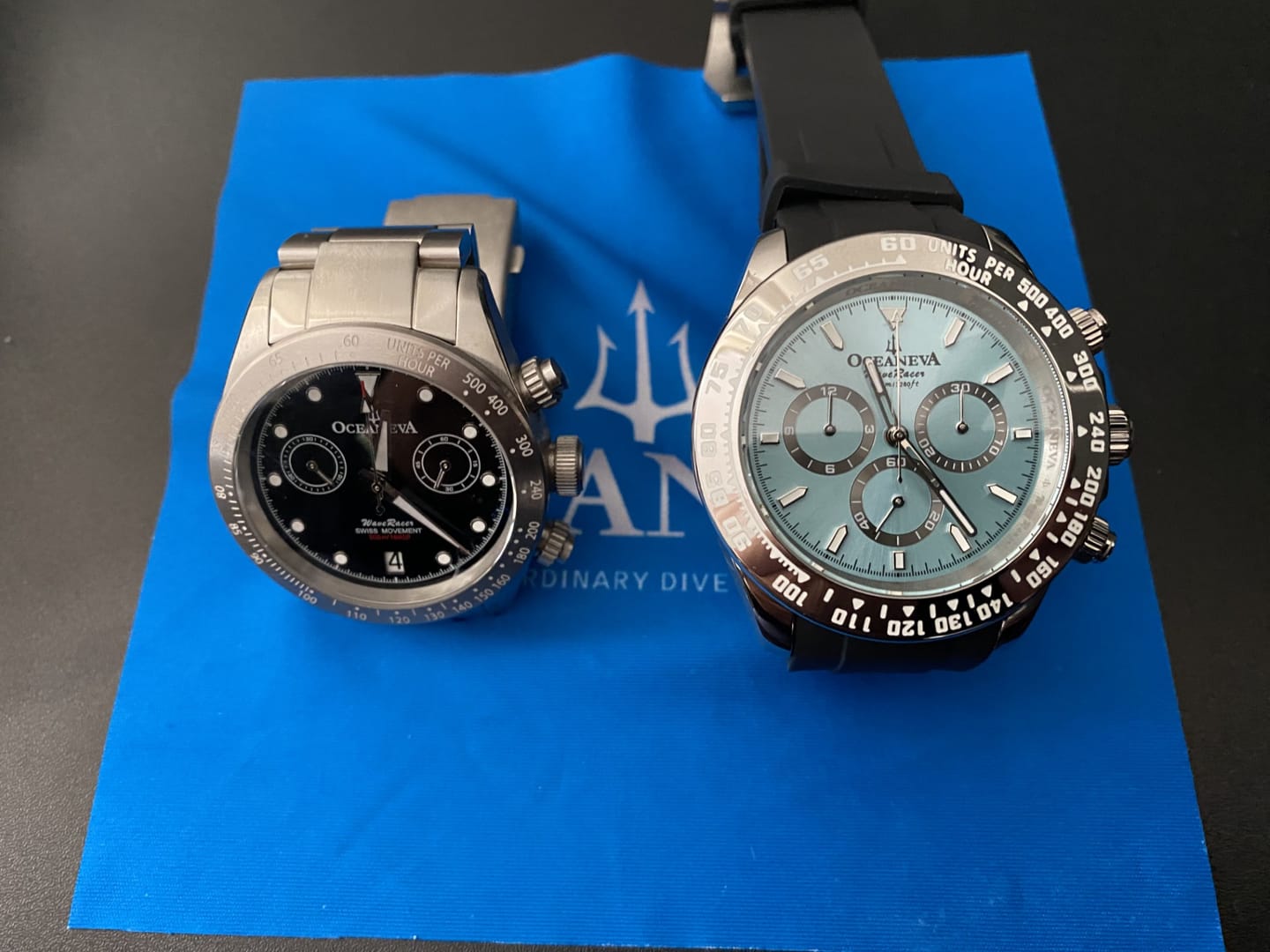 Customer photo review of Oceaneva WaveRacer 1000m Mechanical Chronograph Automatic Grade 5 Titanium Watch Mint