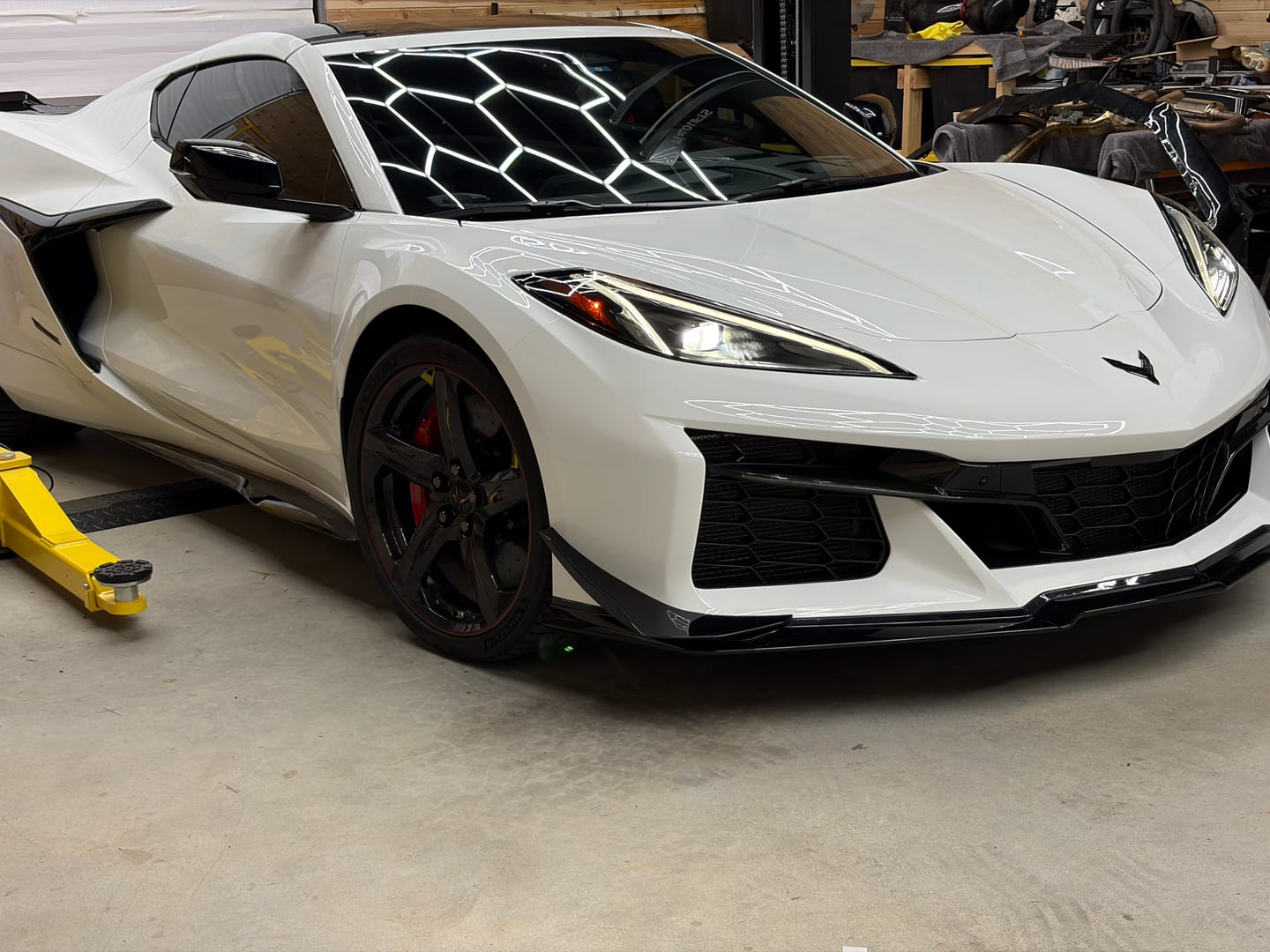 Customer photo review of Corvette C8 Z06 / E-Ray DRY CARBON FIBER Front Splitter [Z07 Package]