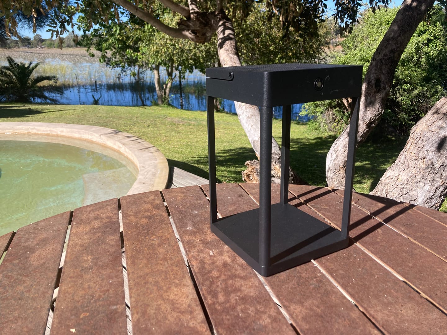 Customer photo review of Luxury Metal Solar Lantern