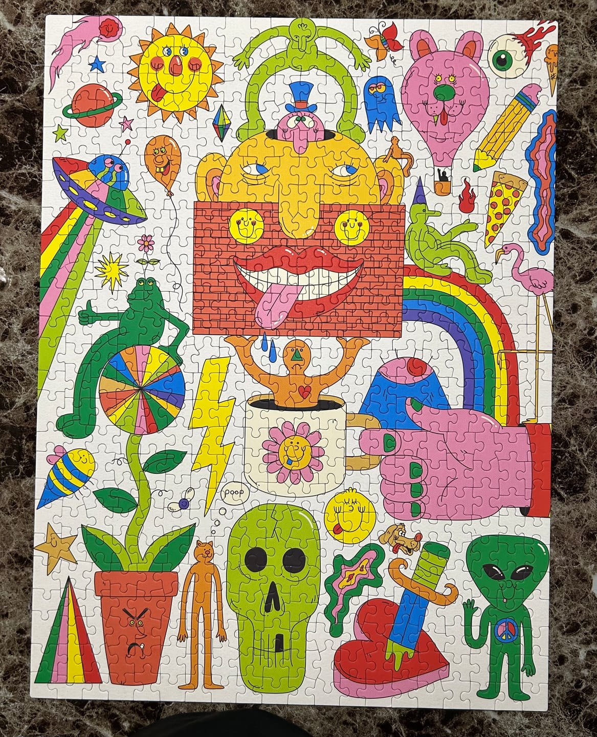 Customer photo review of Sketchbook | 500 Piece Puzzle