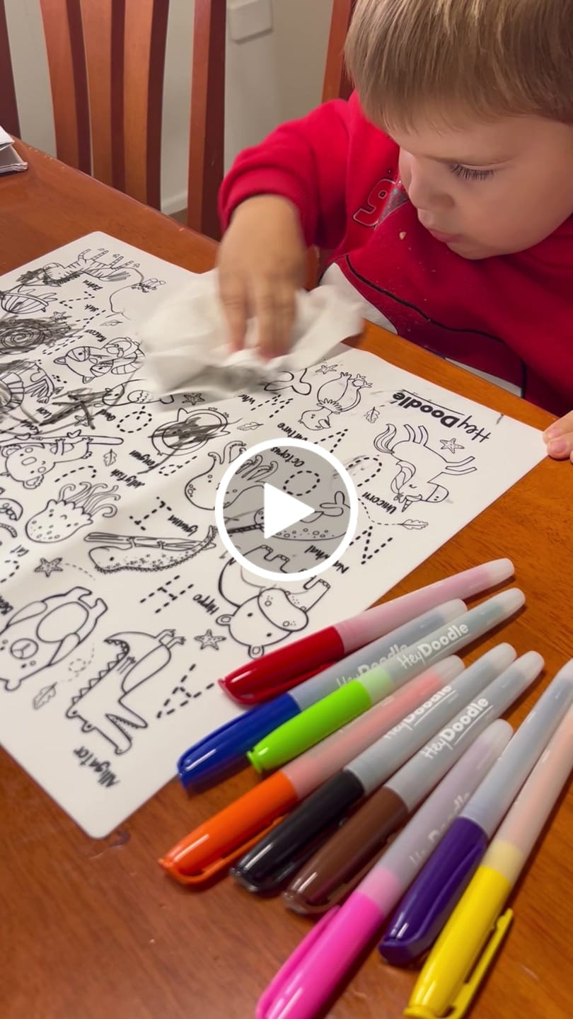 Customer video review of Into the Wild Classic Colouring & Doodle Mat