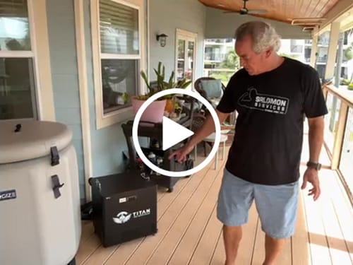Customer video review of Cold Plunge Chiller Black