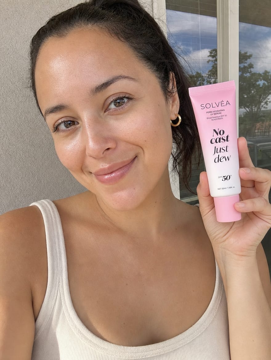 Customer photo review of PDRN Hydrating UV Serum