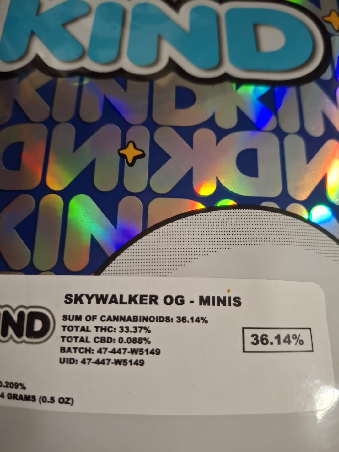 Customer photo review of Skywalker OG - Minis - 14 Grams - Indica