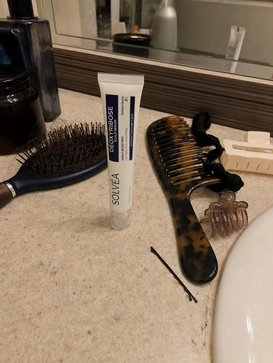 Customer photo review of Deoxyribose Scalp Serum