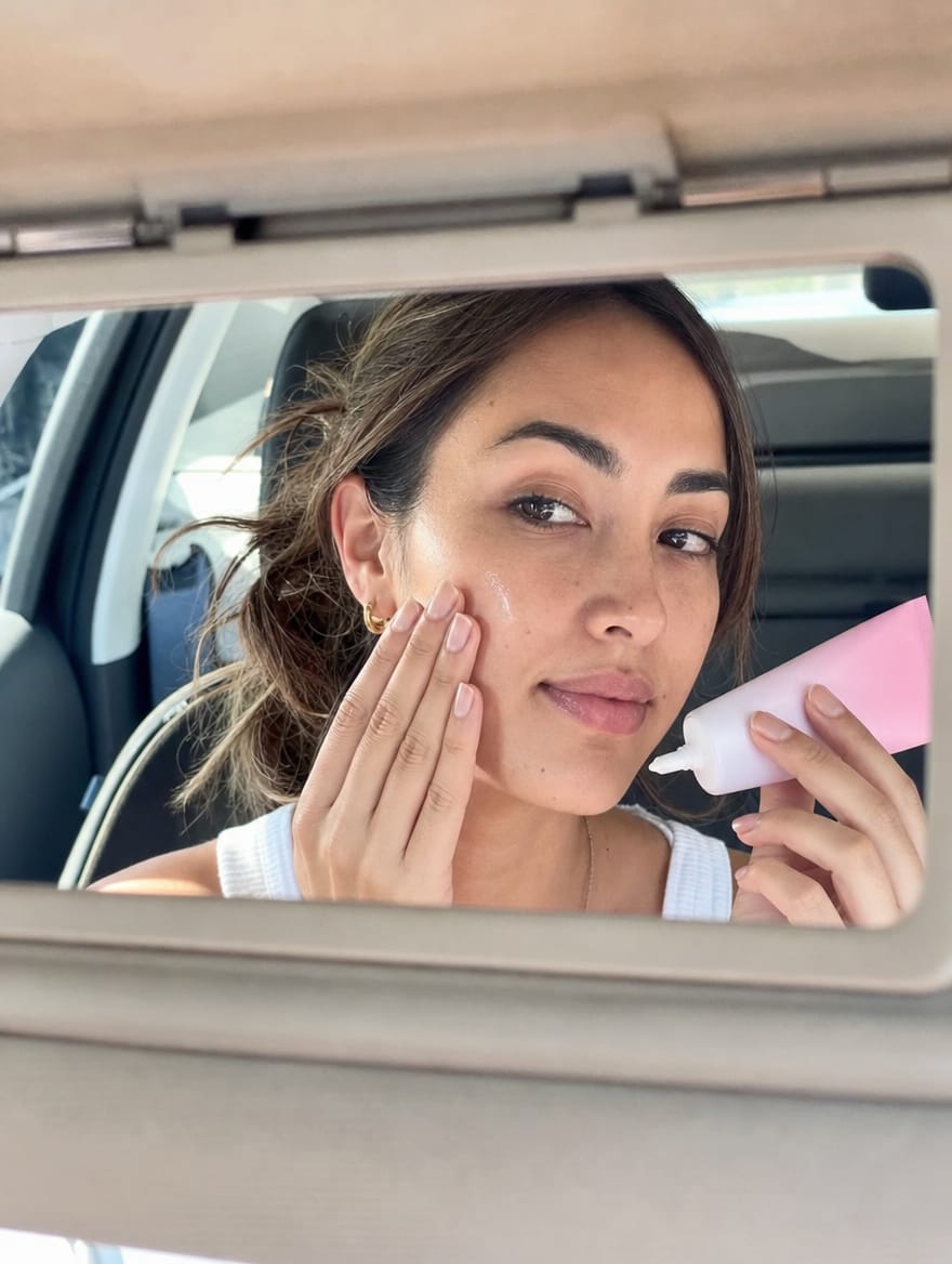 Customer photo review of PDRN Hydrating UV Serum