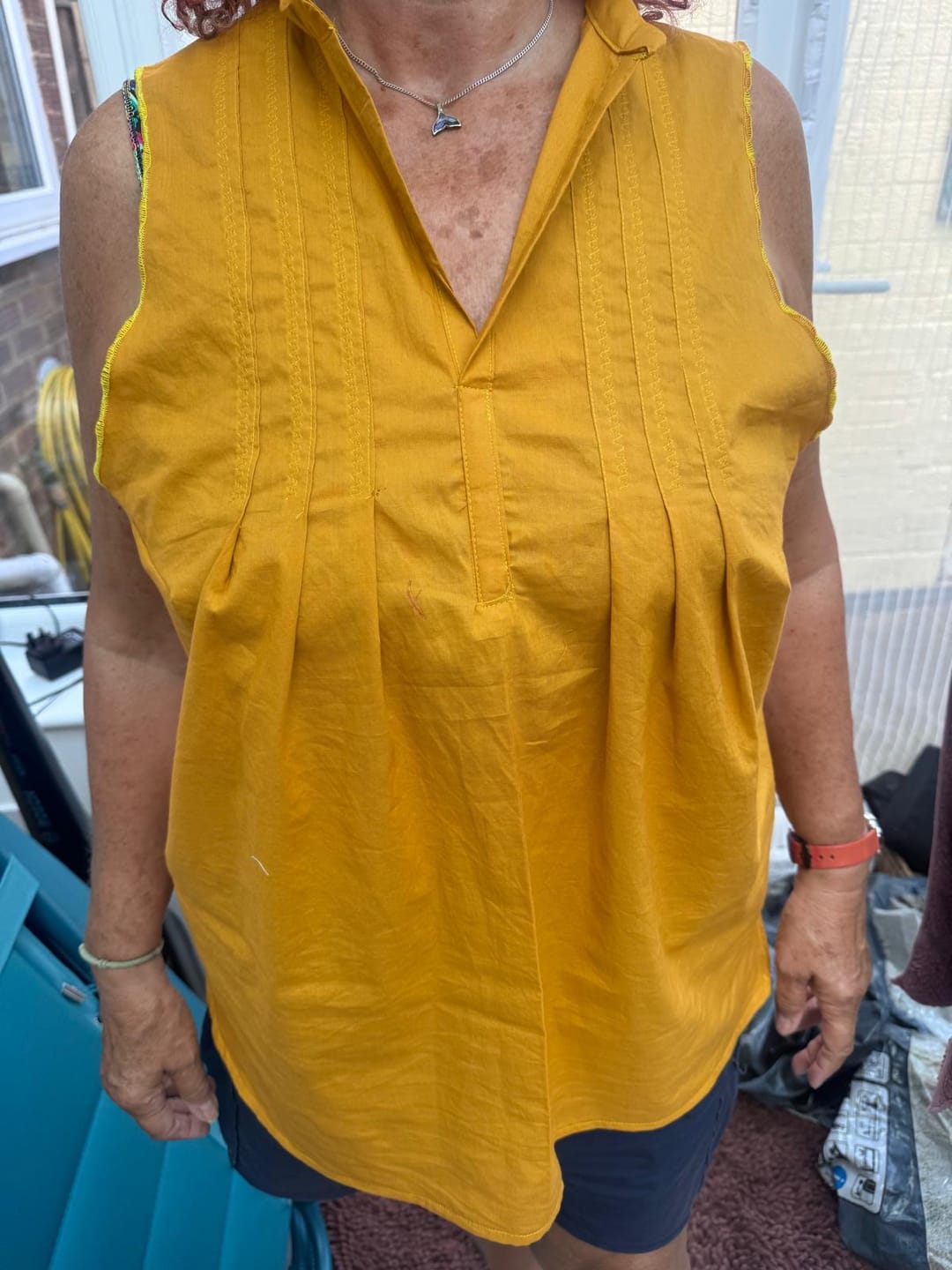 Customer photo review of Plain 100% Cotton Lawn Fabric
