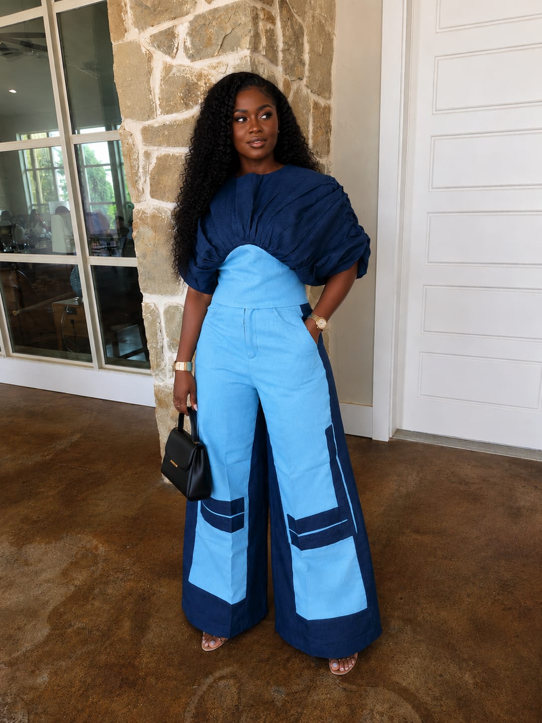 Customer photo review of The Halo Denim Set