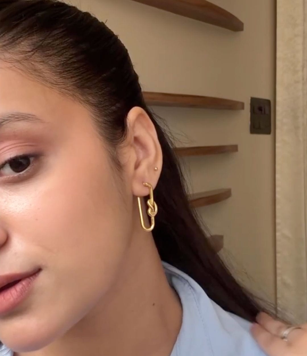 Customer photo review of Knot Link Hoops