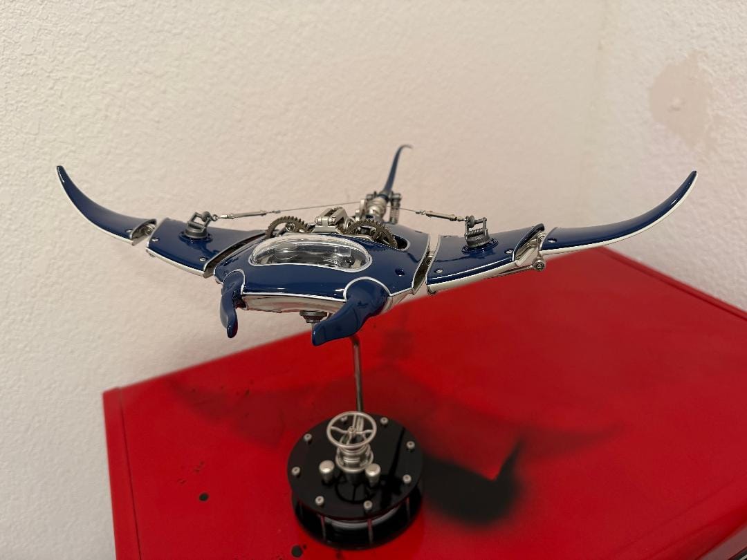 Customer photo review of Rokrgeek Innovative Manta Ray Mechanical 3D Metal Model