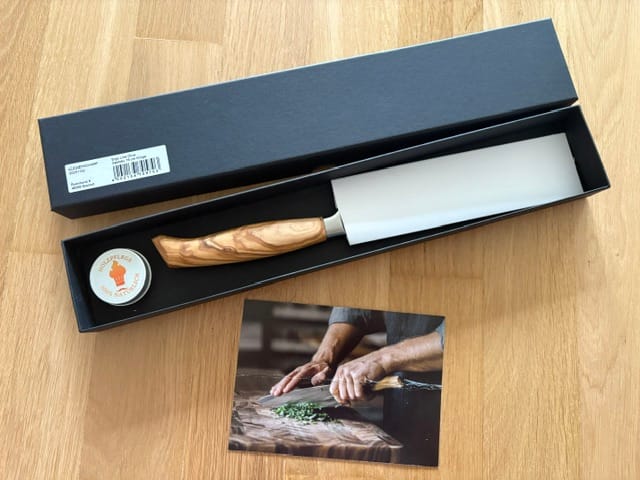 Customer photo review of Küchenscharf Santoku 16 cm (100% Solinger Handwerkskunst)