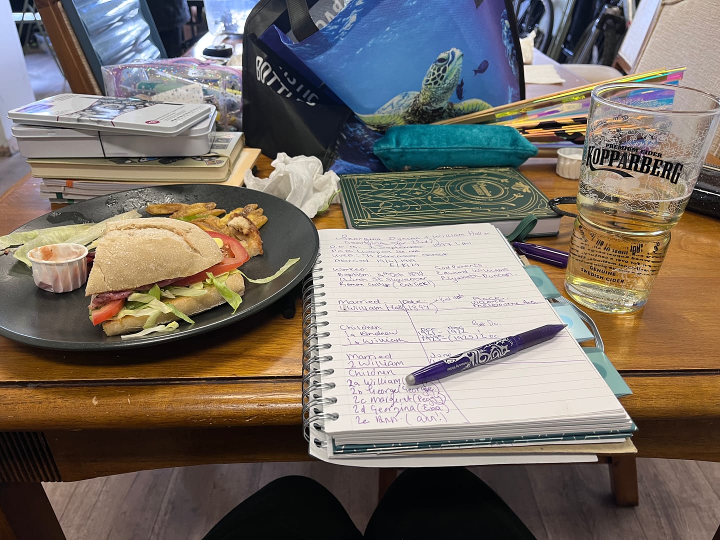 Customer photo review of Daily Planner - Undated - Evergreen Gilded Magic