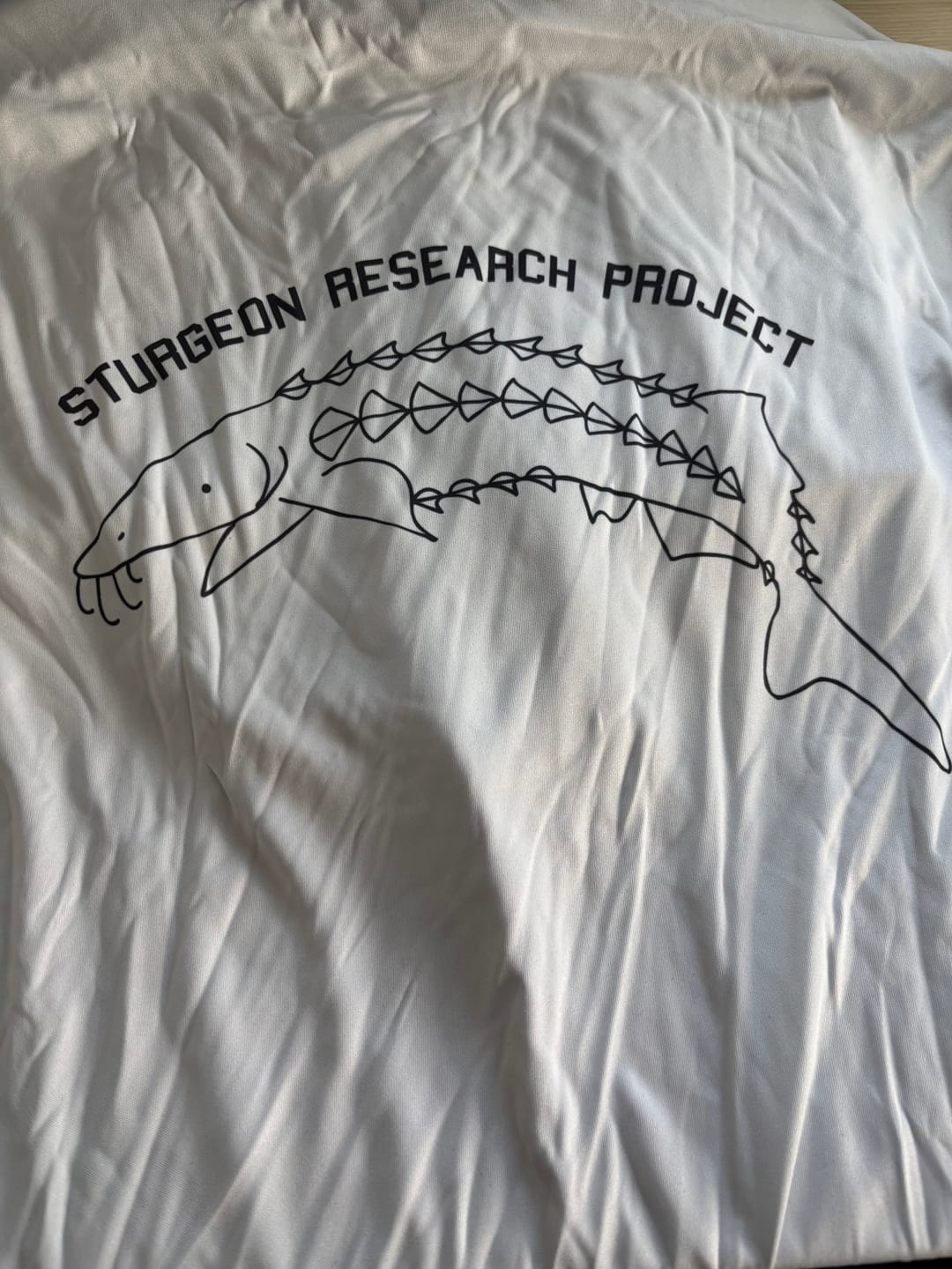 Customer photo review of AH Pearl Grey - Custom Hooded UPF Shirt
