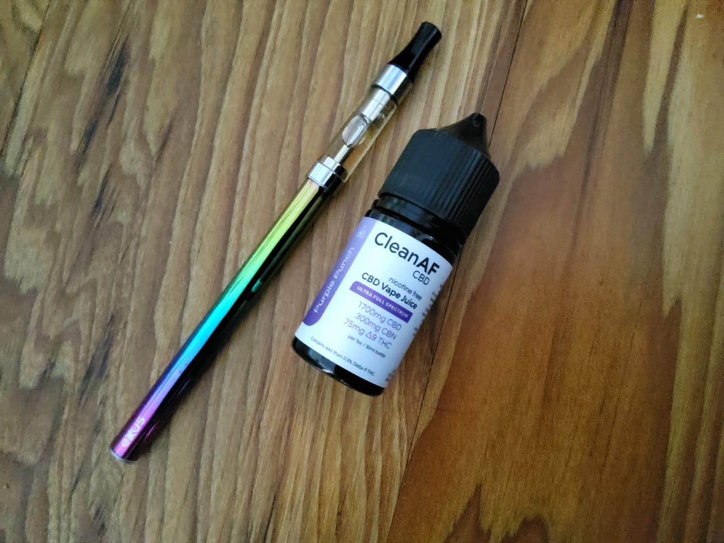 Customer photo review of Purple Punch THC Vape Juice