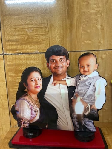 Customer photo review of Personalized Couple & Family Photo Caricature | Unique Gift for Anniversary, Birthday & Special Occasions