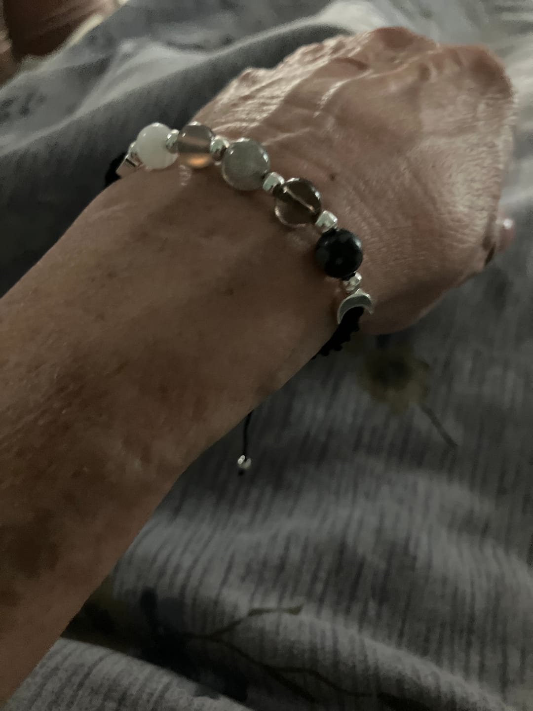 Customer photo review of Moon Phases Crystal Healing Bracelet