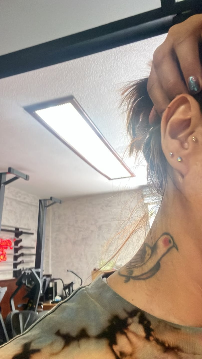Customer photo review of Piercing Cristal Aurora