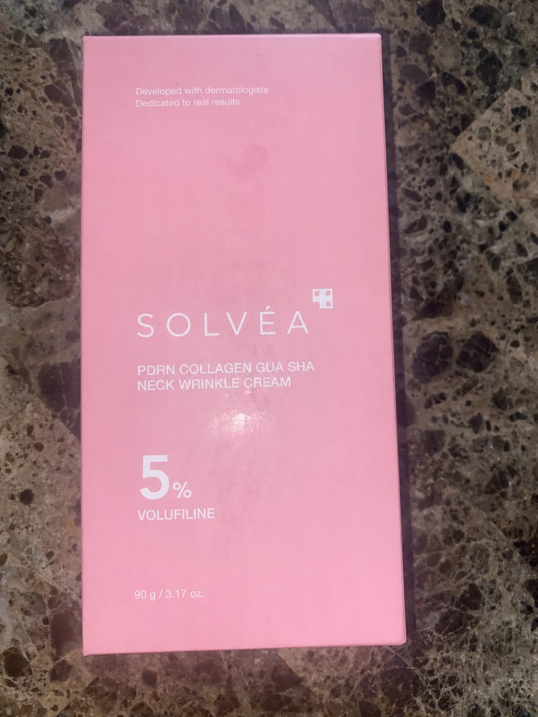 Customer photo review of PDRN Collagen Gua Sha Neck Wrinkle Cream