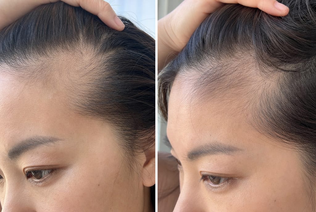 Customer photo review of Deoxyribose Scalp Serum