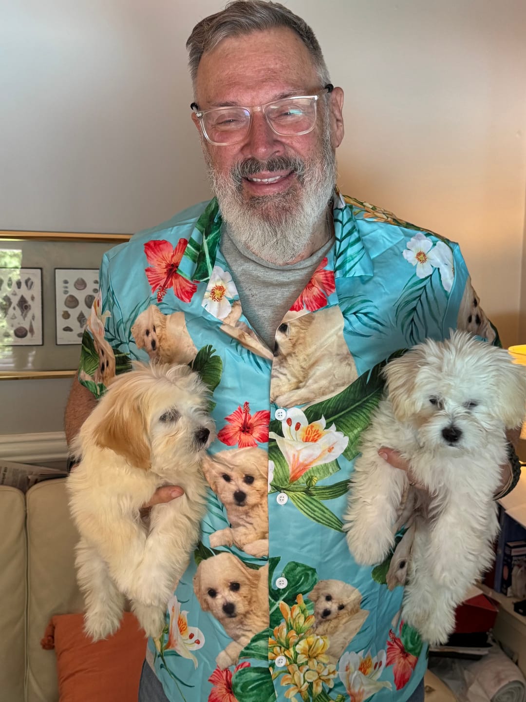 Customer photo review of Your photo - Personalized Hawaiian Shirt