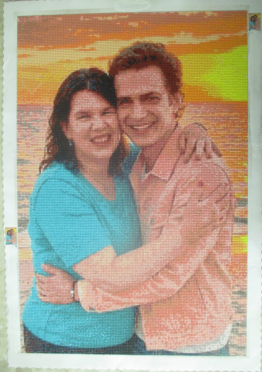 Customer photo review of Custom Diamond Painting Kits - Upload Any Image - Create Your Own
