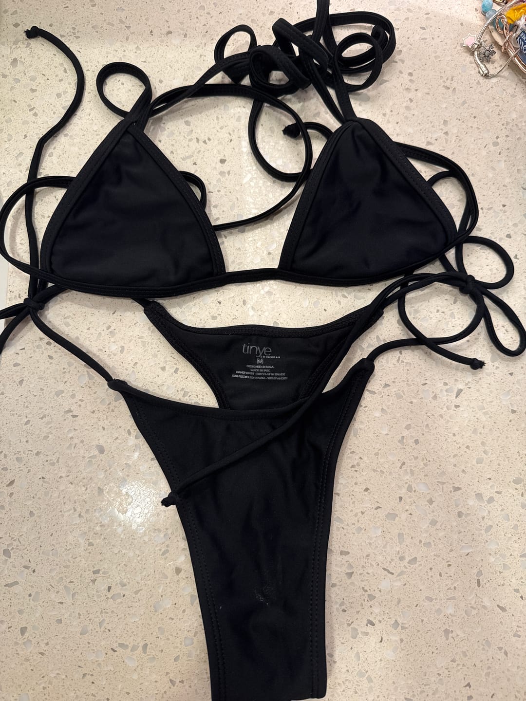 Customer photo review of 001 Bikini Bottoms - Black