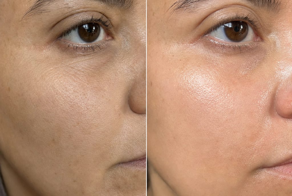 Customer photo review of PDRN Hydrating UV Serum