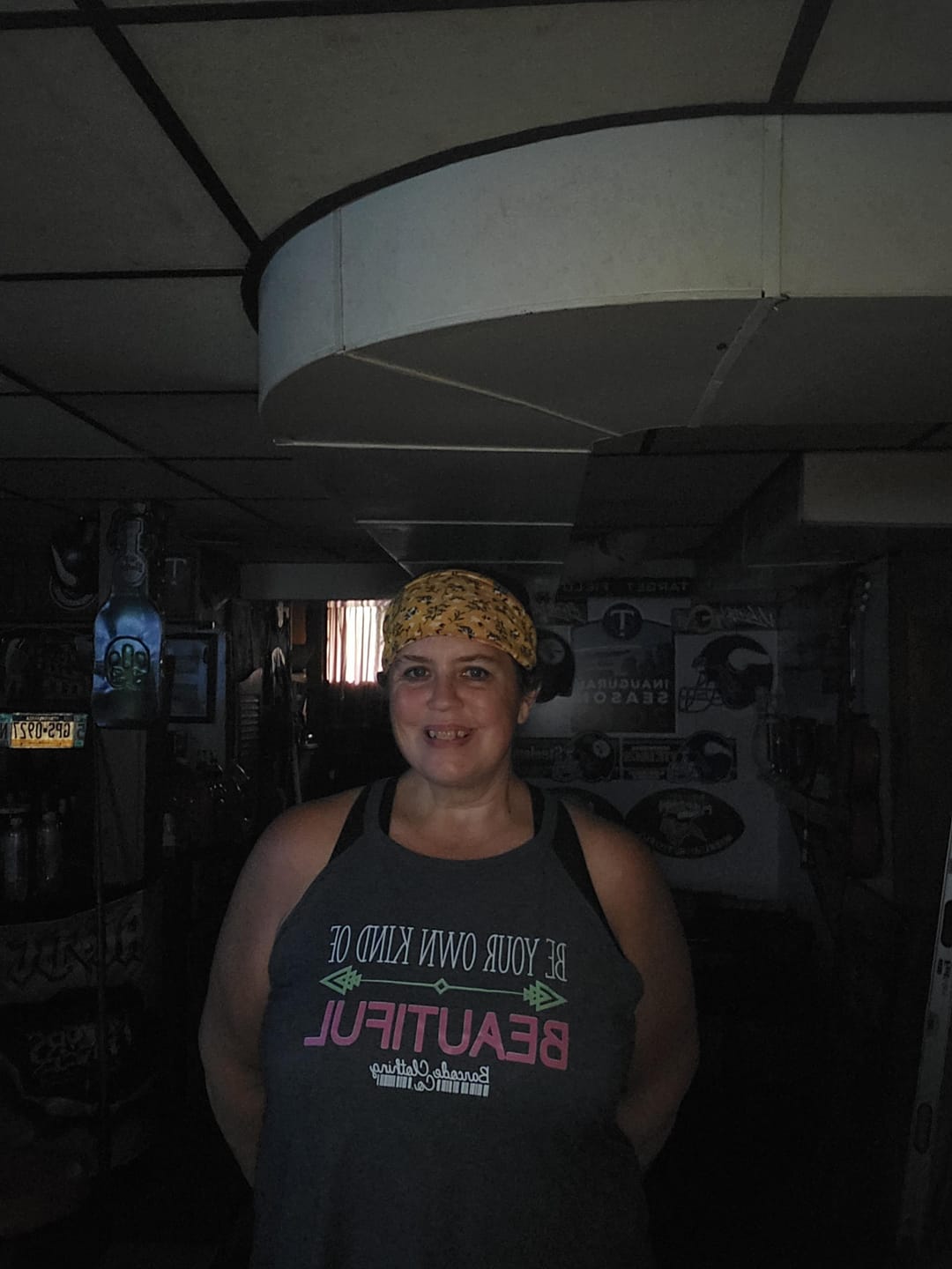 Customer photo review of Be Your Own Kind Of Beautiful Color Rocker Tank