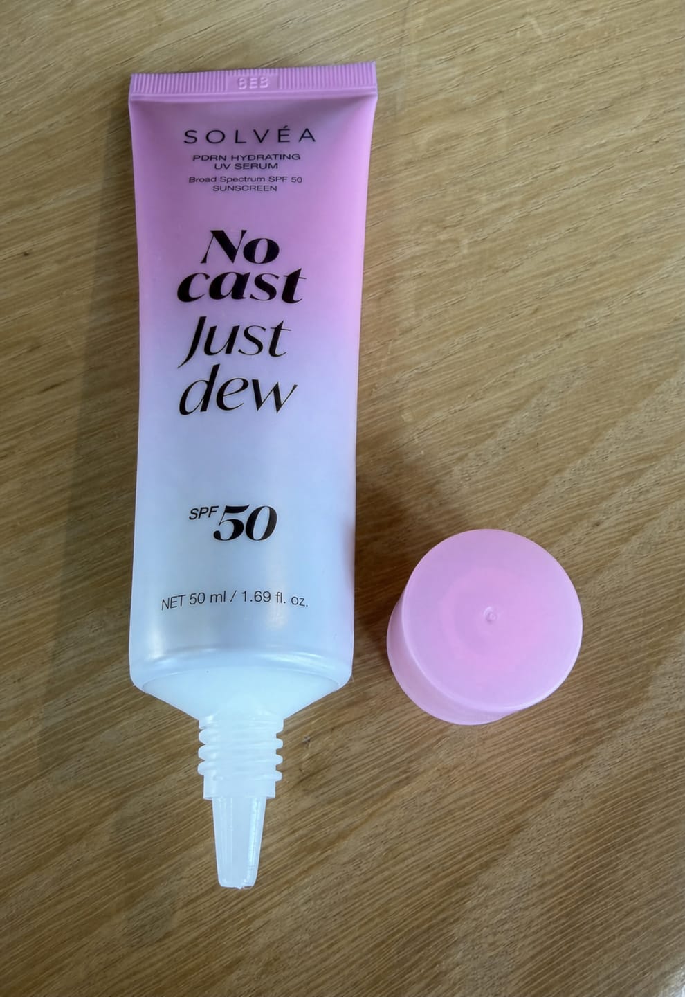 Customer photo review of PDRN Hydrating UV Serum