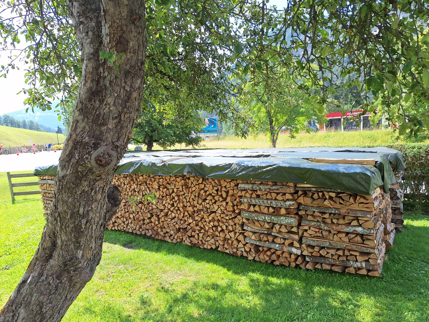 Customer photo review of Holzabdeckplane »Classic« als Brennholzplane · 1,5x5m - 1,5x10m