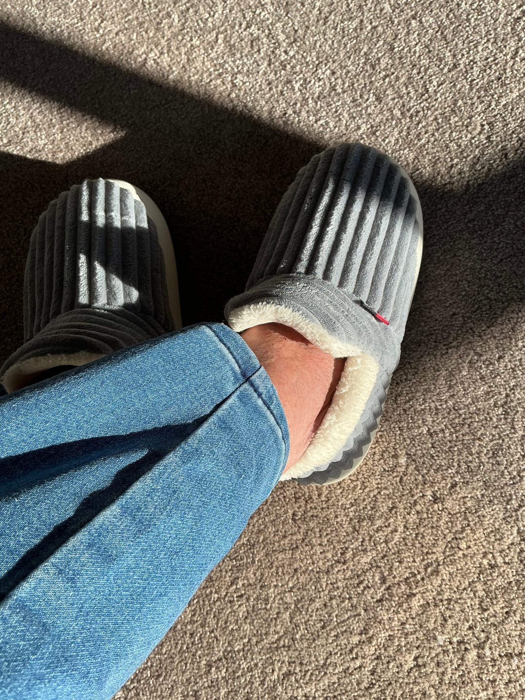 Customer photo review of Allure Ultra-Soft Fleece Slippers