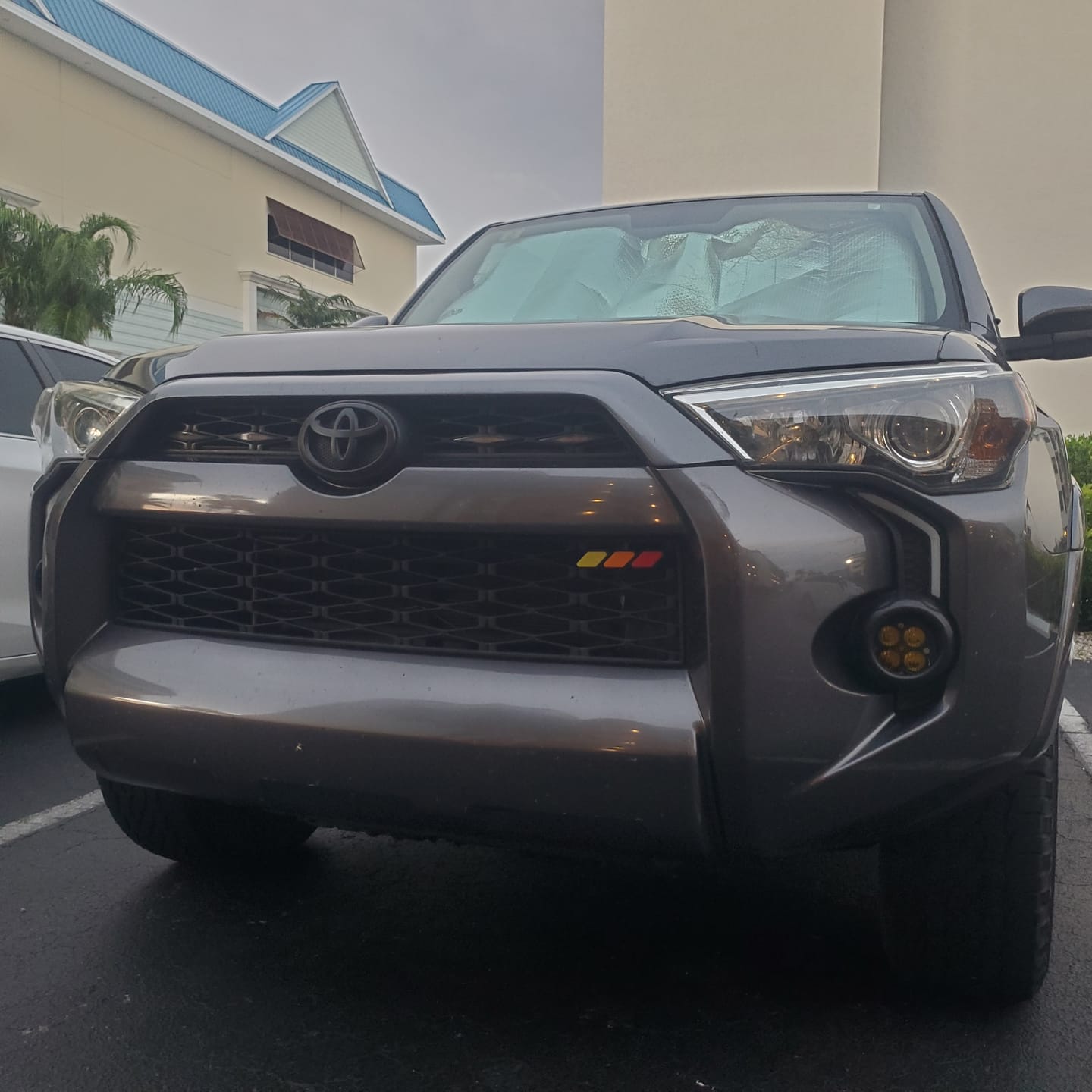 Customer photo review of TRI-COLOR TRD PRO GRILLE BADGE EMBLEM