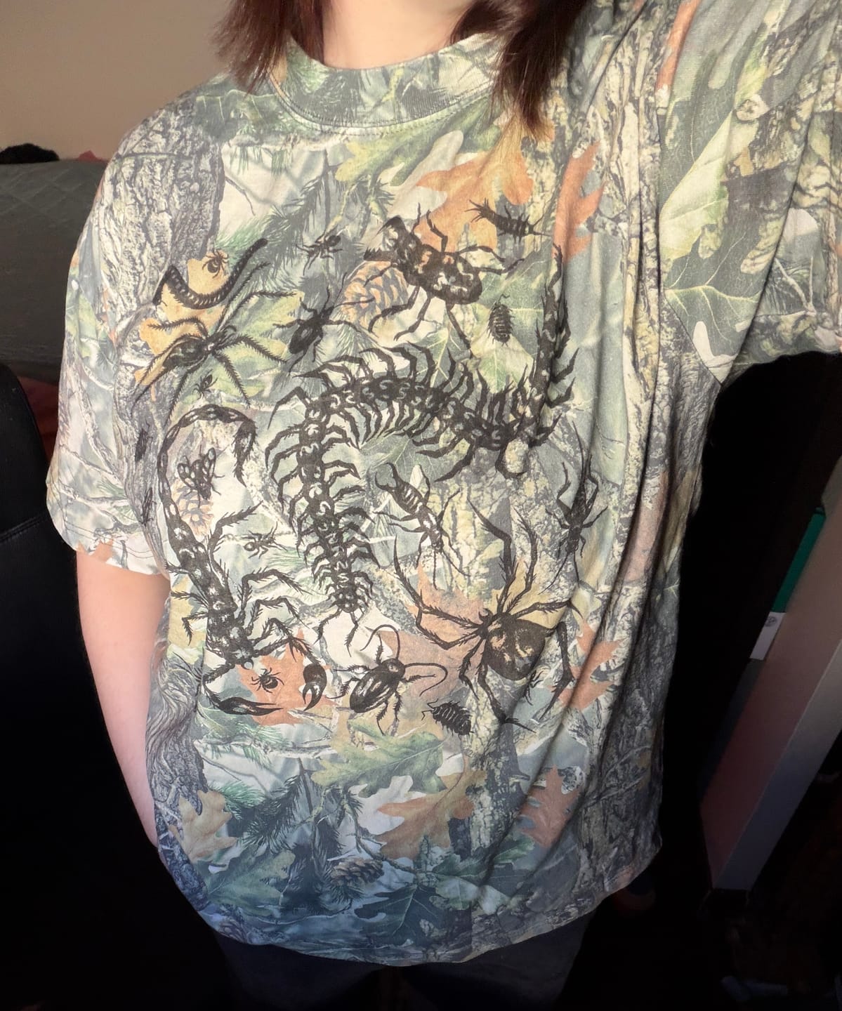 Customer photo review of Camo Bug Oversized Tee