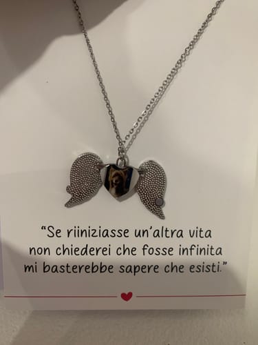 Customer photo review of Collana Angelo con Foto ✦ Collana Eternal Angel