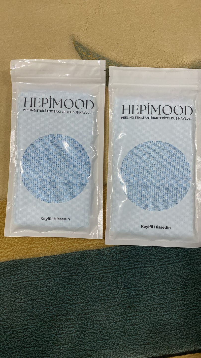 Customer photo review of HEPİMOOD PEELİNG ANTİBAKTERİYEL DUŞ HAVLUSU