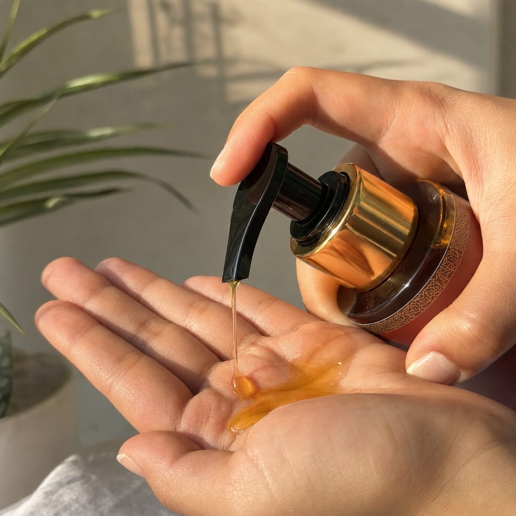 Customer photo review of Glow Body Oil