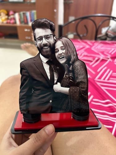 Customer photo review of Personalized Couple & Family Photo Caricature | Unique Gift for Anniversary, Birthday & Special Occasions