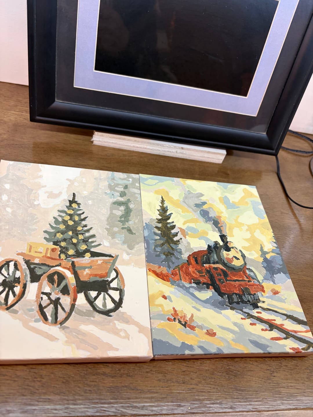 Customer photo review of 6 Mini Paintings - Vintage Christmas Set