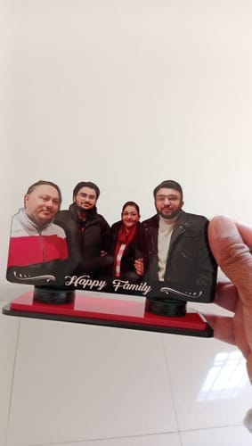Customer photo review of Personalized Couple & Family Photo Caricature | Unique Gift for Anniversary, Birthday & Special Occasions