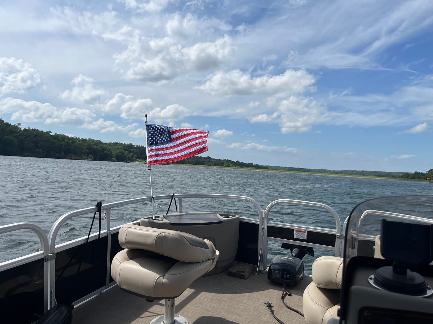Customer photo review of 16" x 24" Boat Flag Set