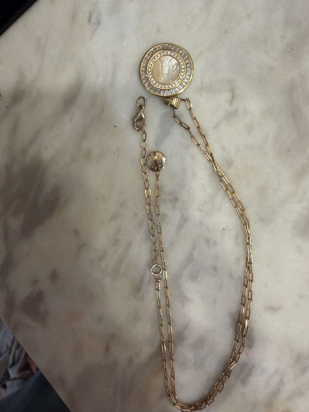 Customer photo review of Classic Mother Mary Necklace