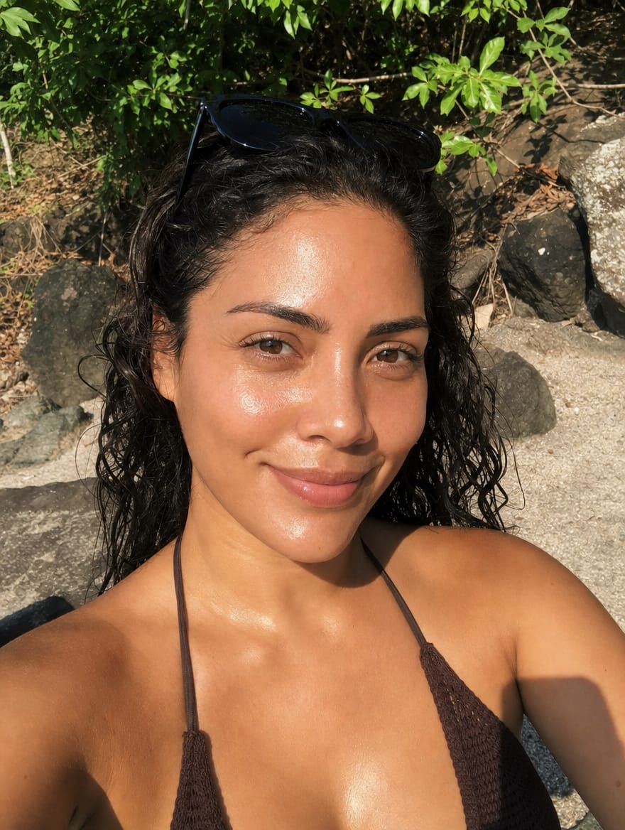 Customer photo review of PDRN Hydrating UV Serum
