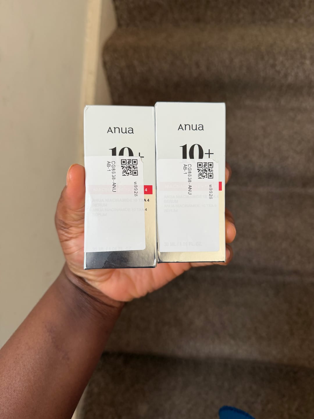 Customer photo review of Niacinamide 10 TXA 4 Serum for Brightening and Dark Spots
