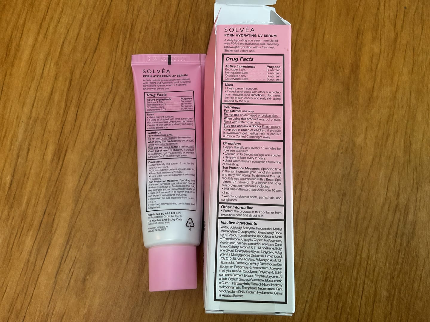 Customer photo review of PDRN Hydrating UV Serum