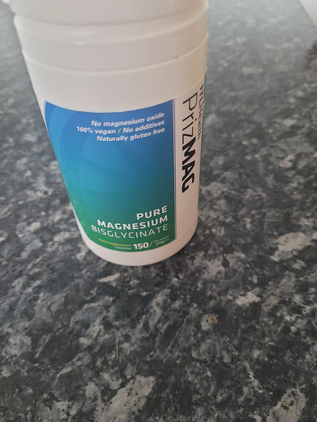 Customer photo review of PrizMAG Magnesium Bisglycinate 150 Capsules
