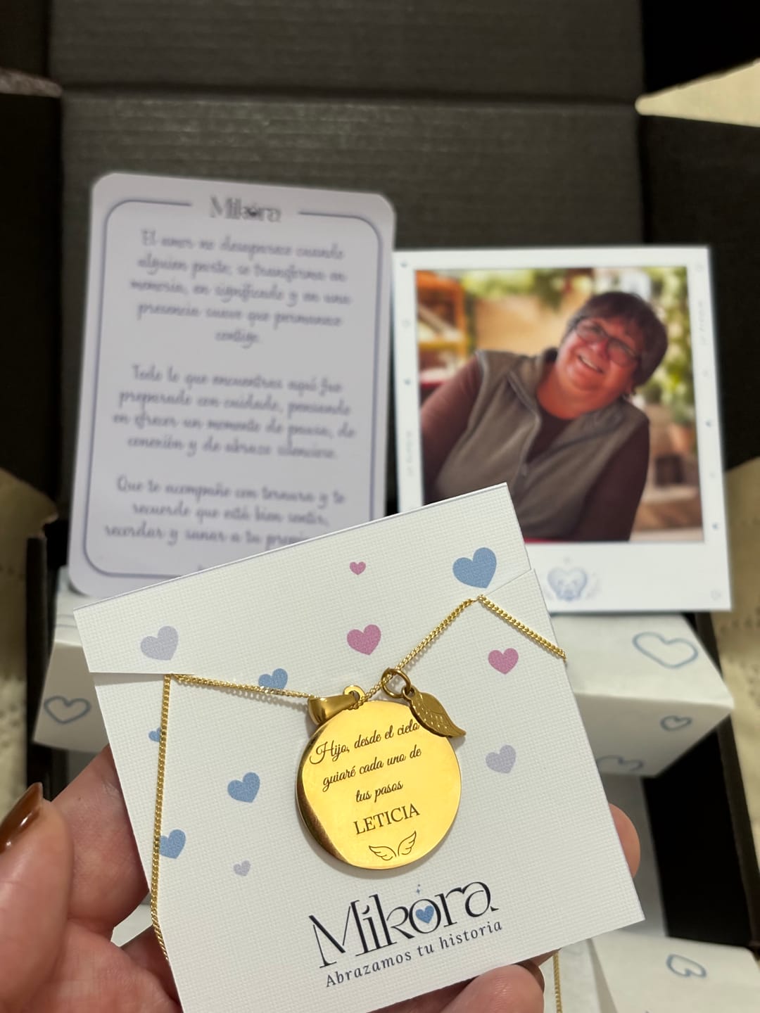 Customer photo review of Punto de Luz Rosado | Símbolo de Amor y Dulzura